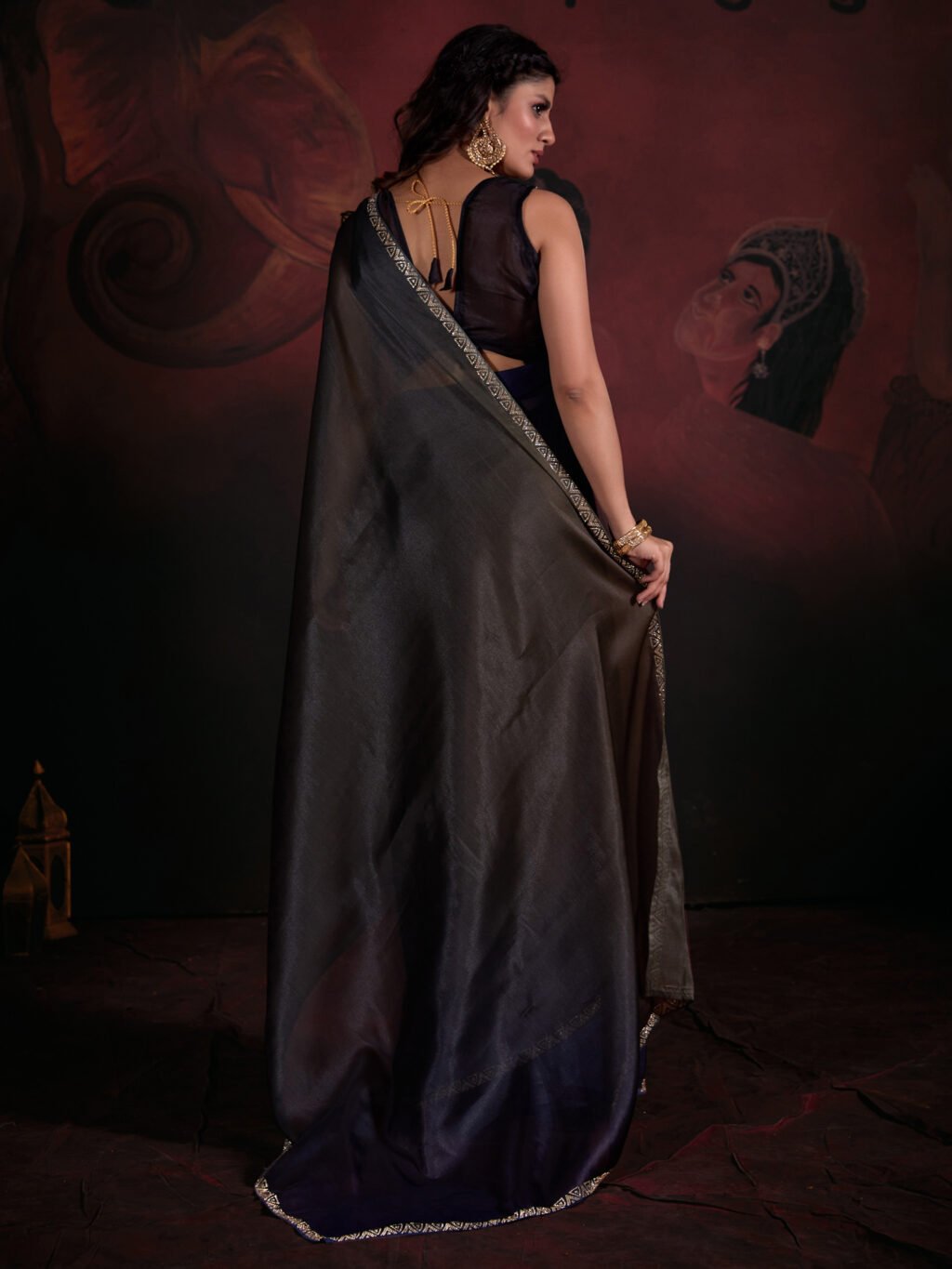 showcasing the beauty and craftsmanship of Designer Saree.