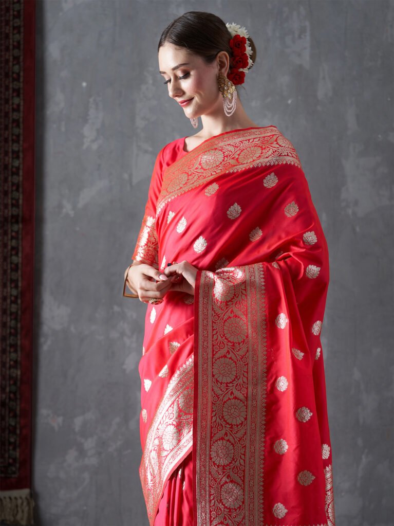 Bridal Red Kanjeevaram Silk Saree