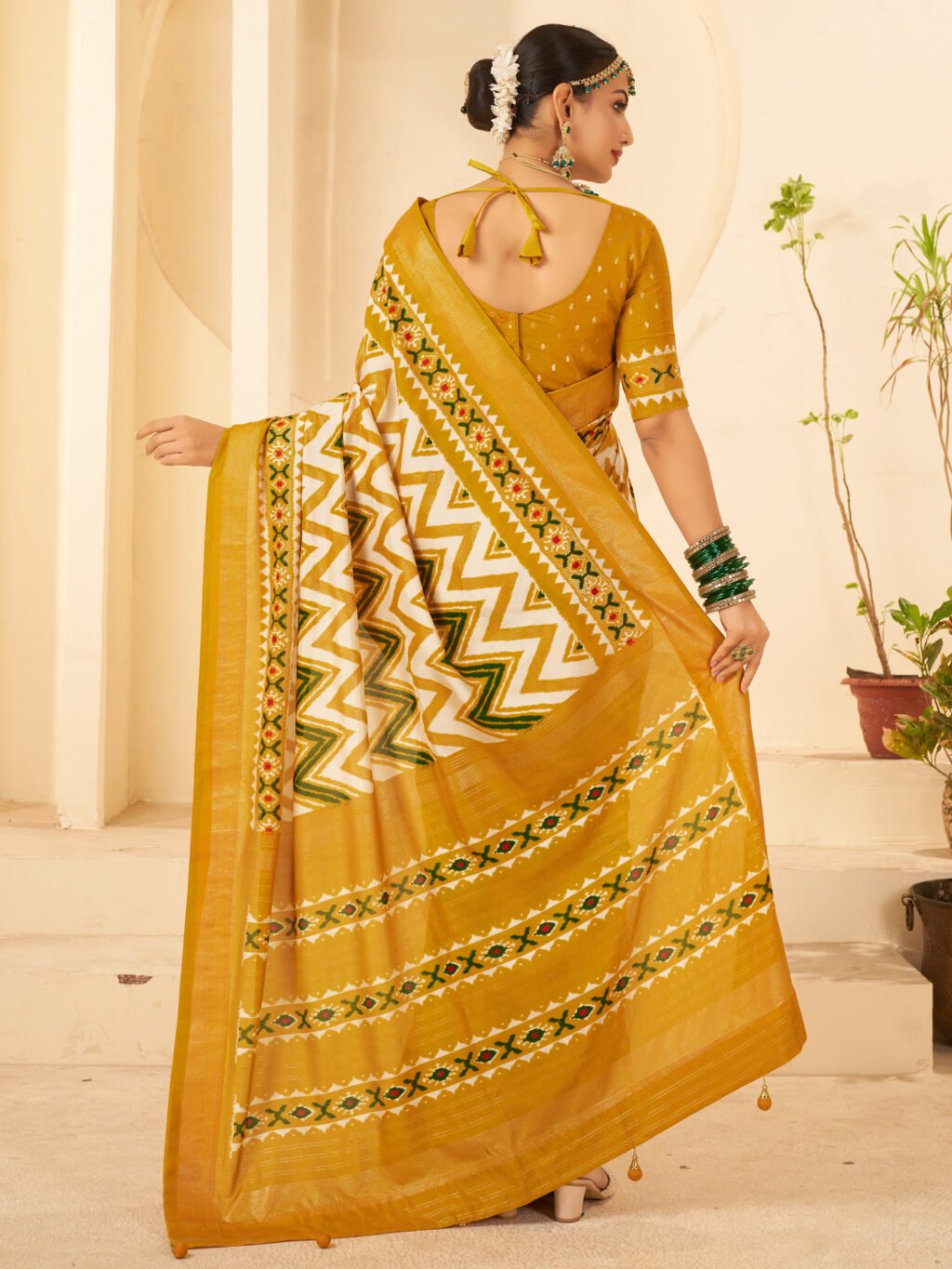 showcasing the beauty and craftsmanship of Party Wear Saree.