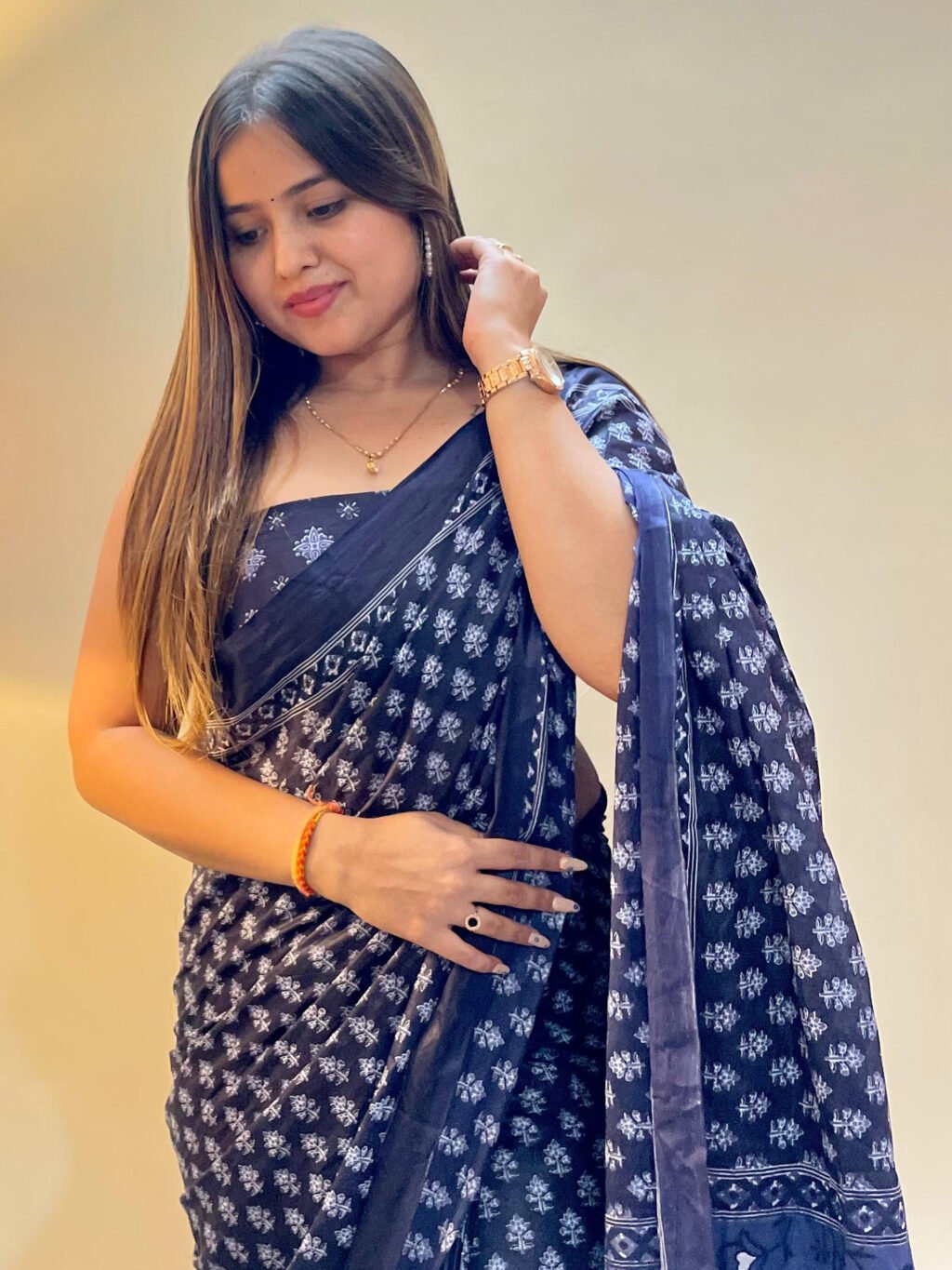 showcasing the beauty and craftsmanship of Festive Saree.
