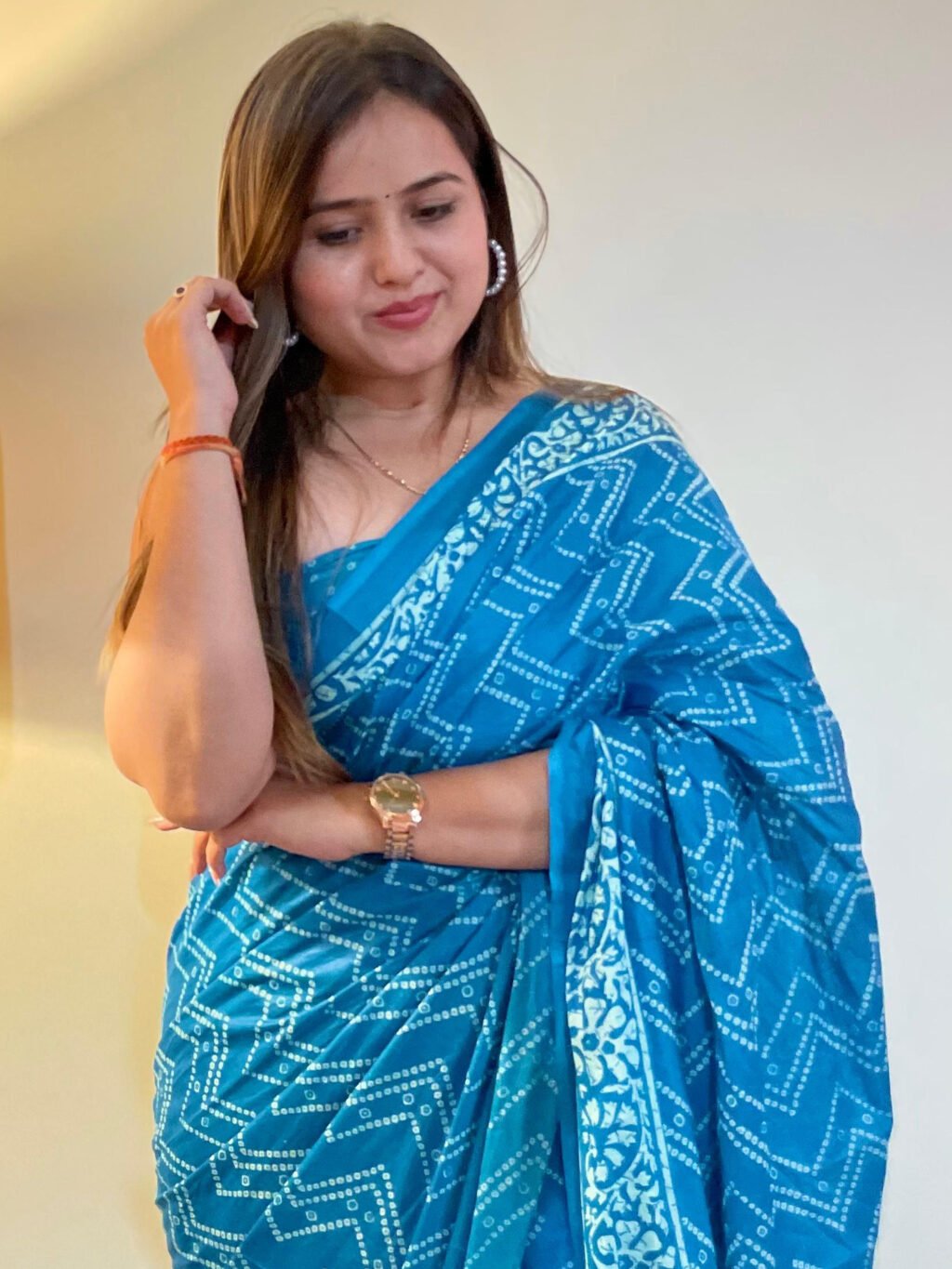 showcasing the beauty and craftsmanship of Silk Saree.