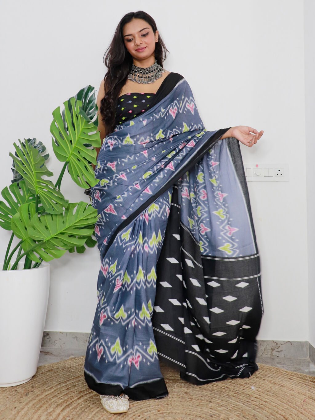 showcasing the beauty and craftsmanship of Party Wear Saree.