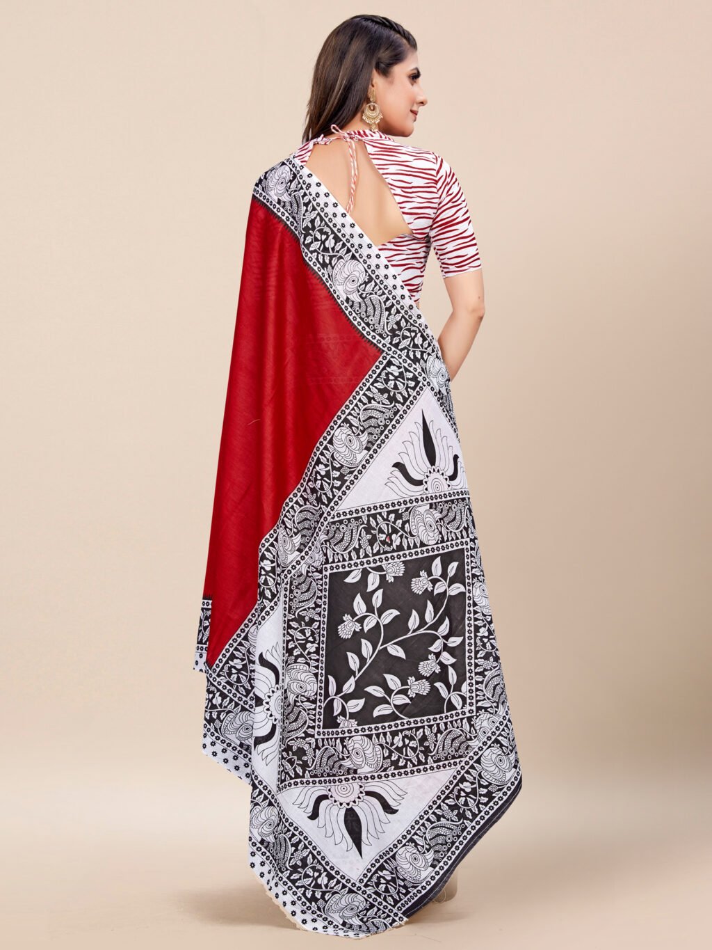 showcasing the beauty and craftsmanship of Festive Saree.