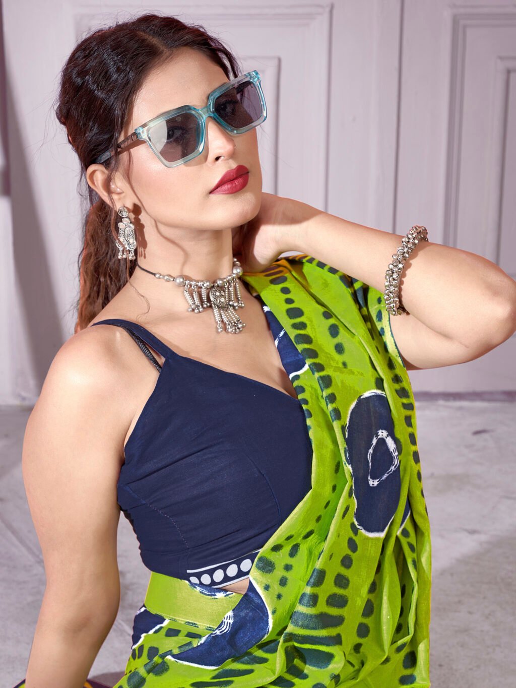 showcasing the beauty and craftsmanship of Traditional Saree.