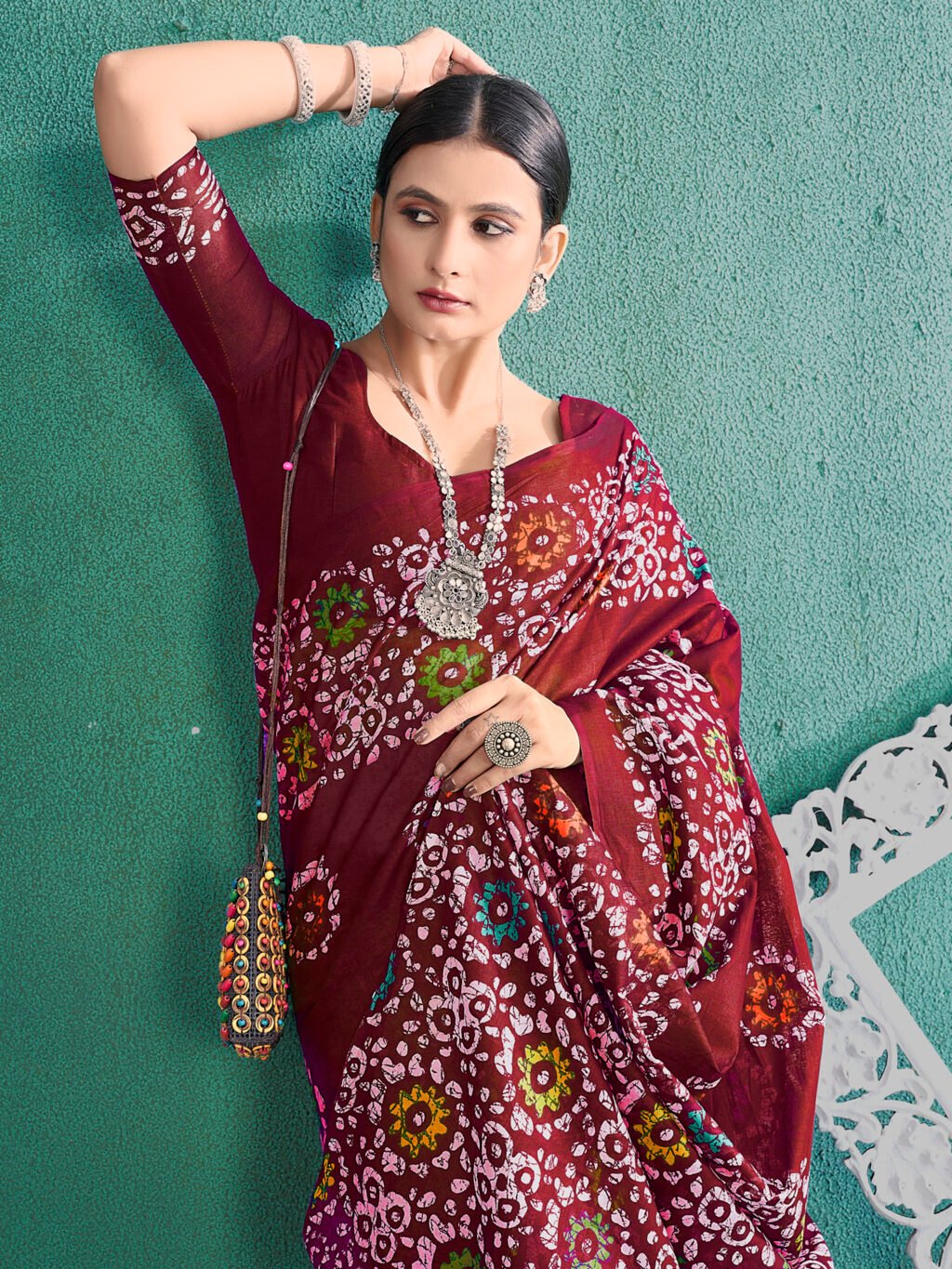 showcasing the beauty and craftsmanship of Party Wear Saree.