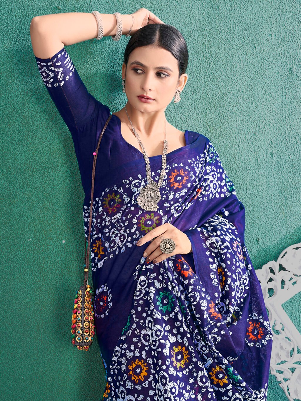 showcasing the beauty and craftsmanship of Silk Saree.