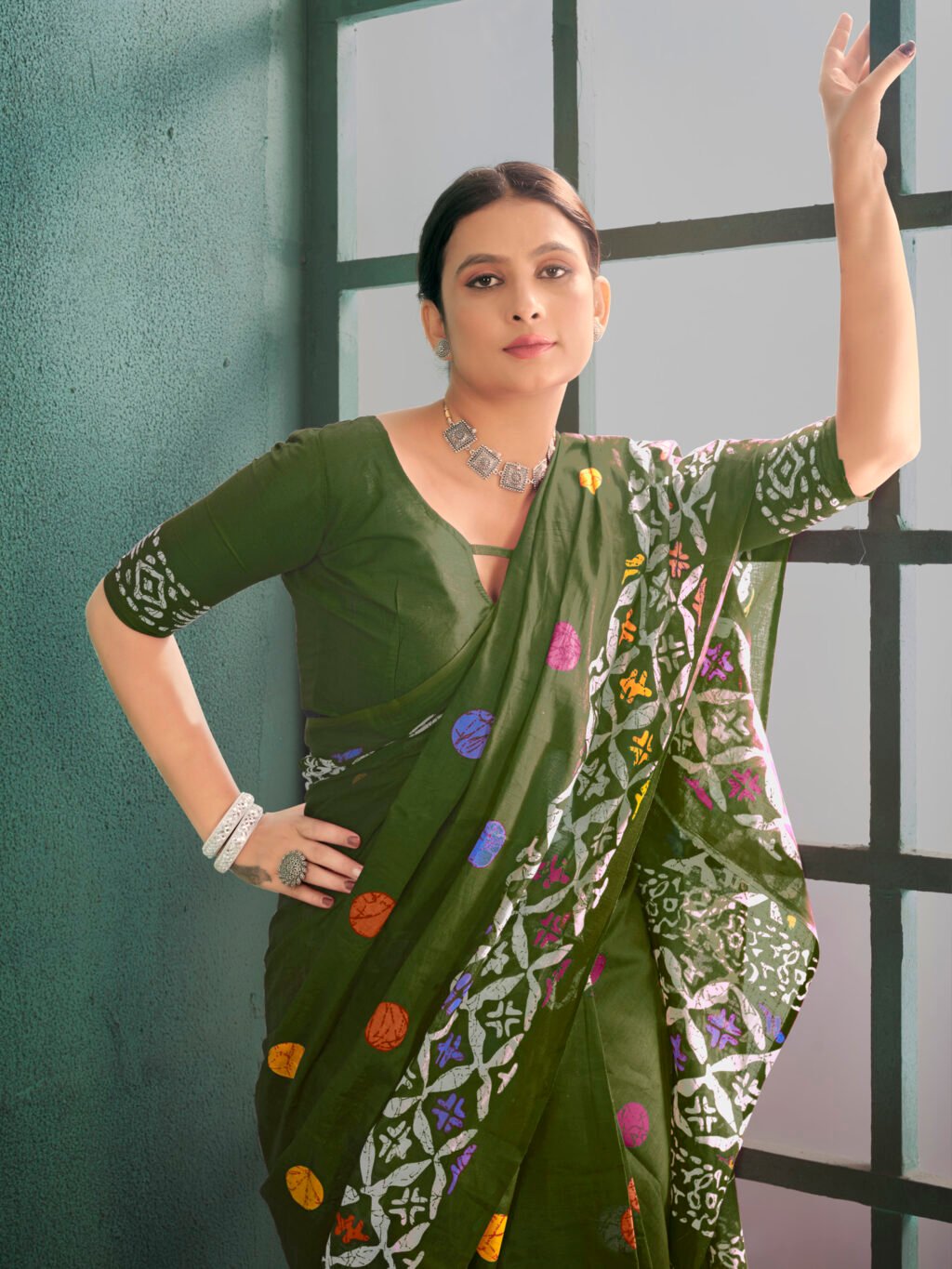 showcasing the beauty and craftsmanship of Silk Saree.