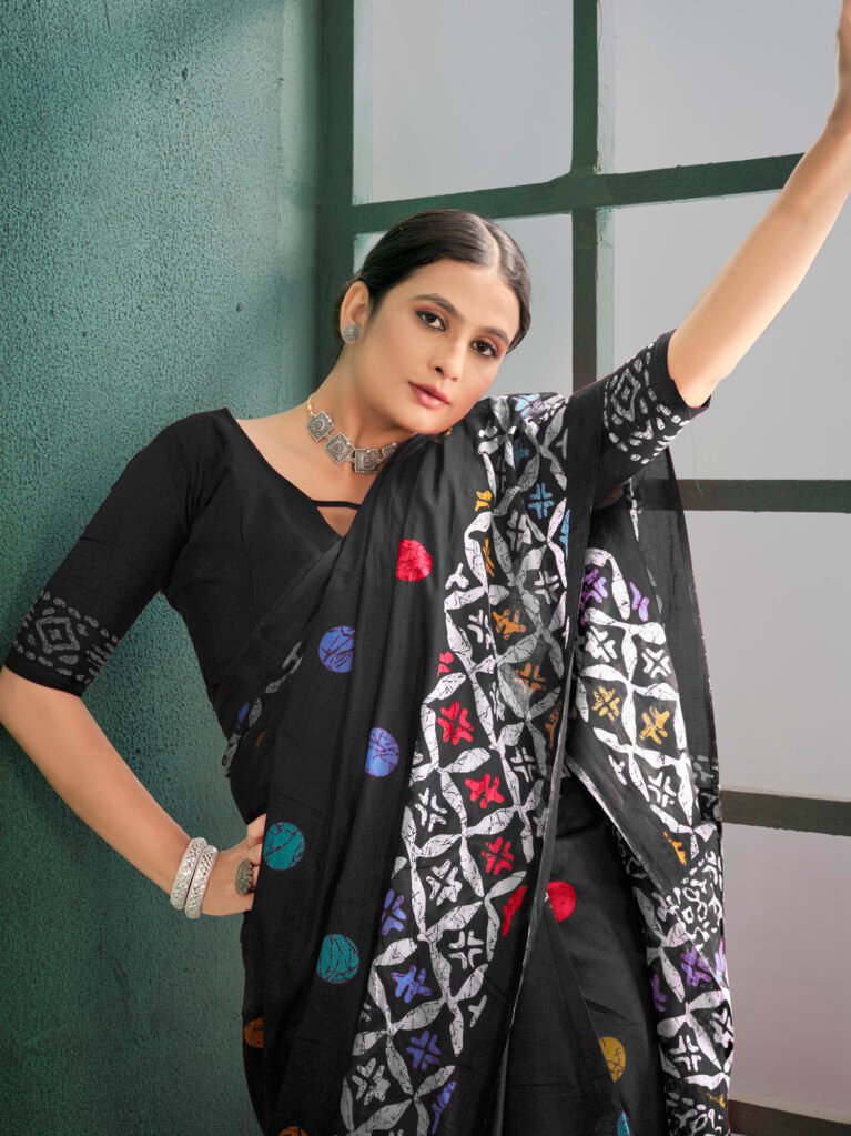 showcasing the beauty and craftsmanship of Silk Saree.