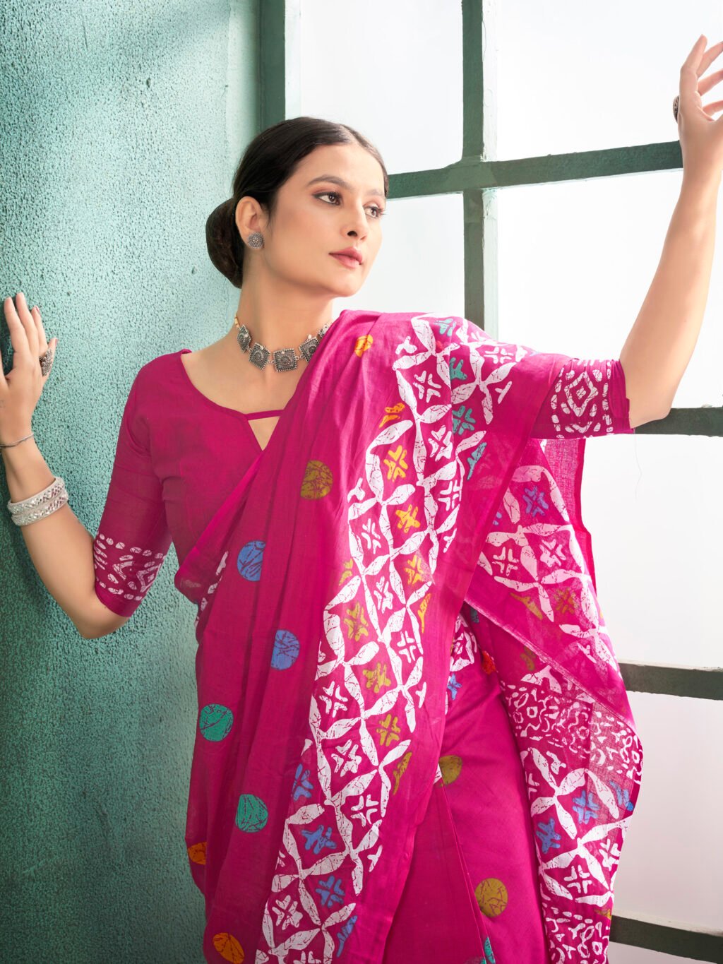 showcasing the beauty and craftsmanship of Traditional Saree.
