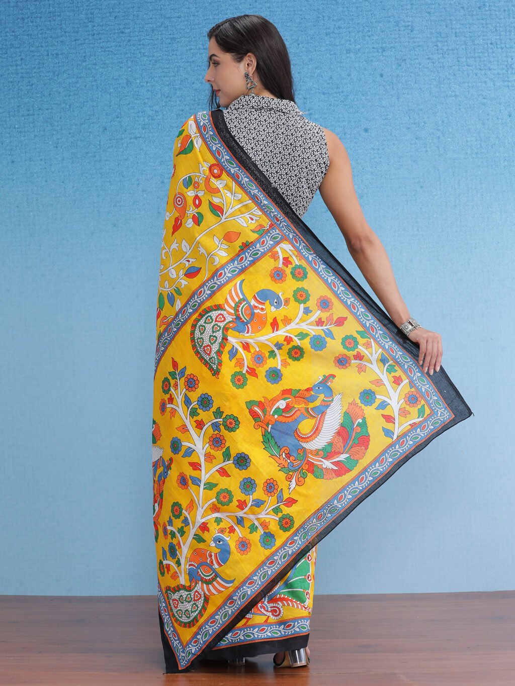 showcasing the beauty and craftsmanship of Festive Saree.