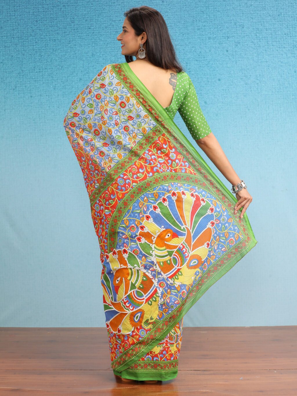 showcasing the beauty and craftsmanship of Traditional Saree.