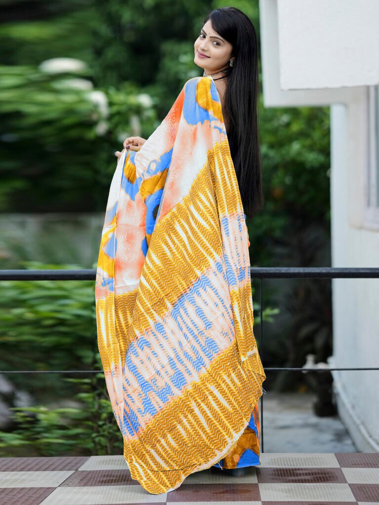 showcasing the beauty and craftsmanship of Designer Saree.