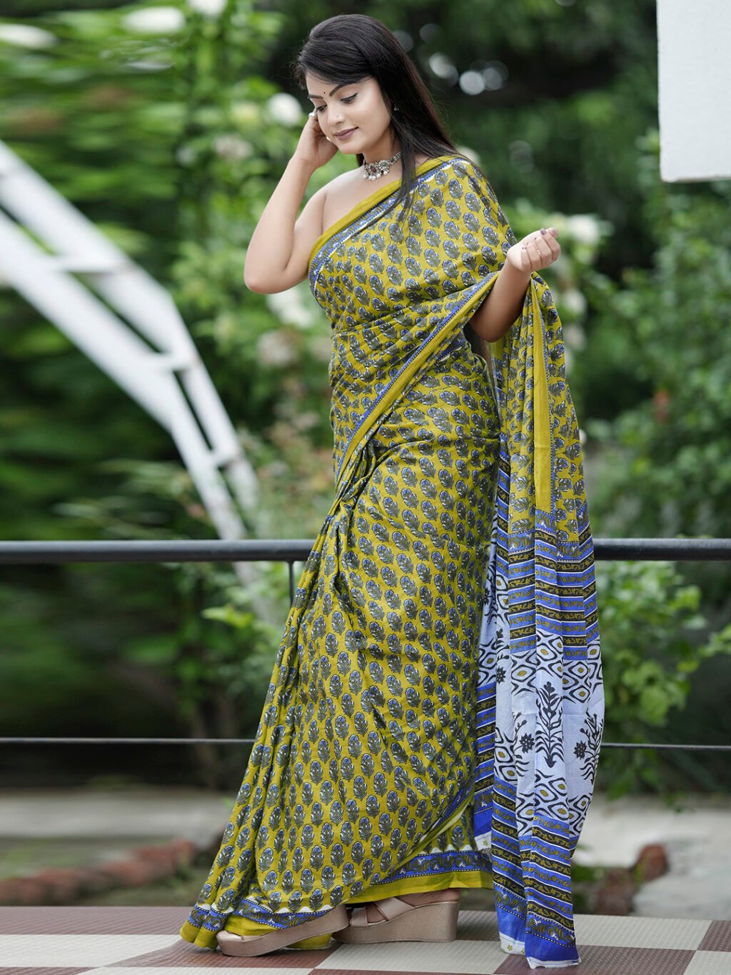 showcasing the beauty and craftsmanship of Festive Saree.
