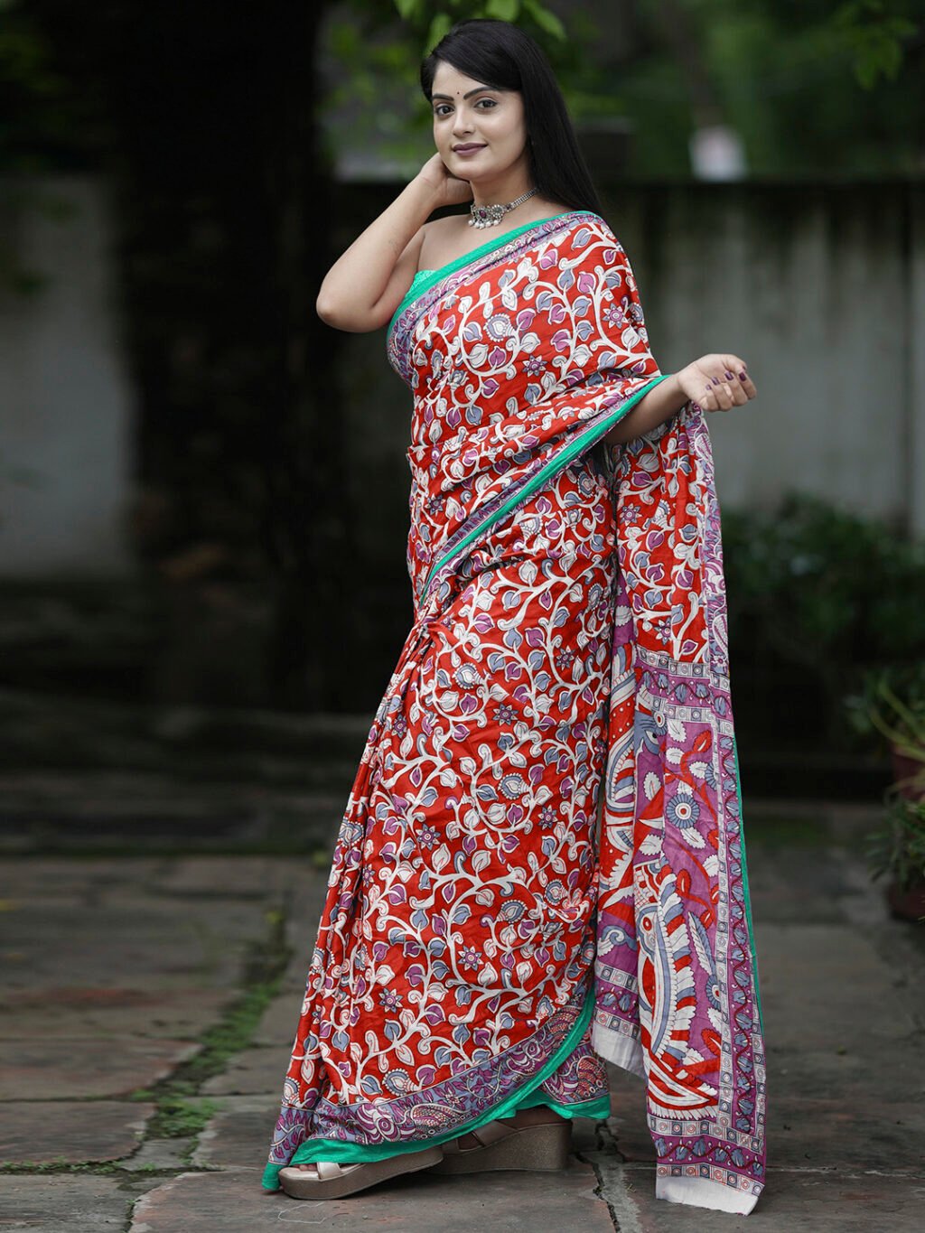 showcasing the beauty and craftsmanship of Traditional Saree.