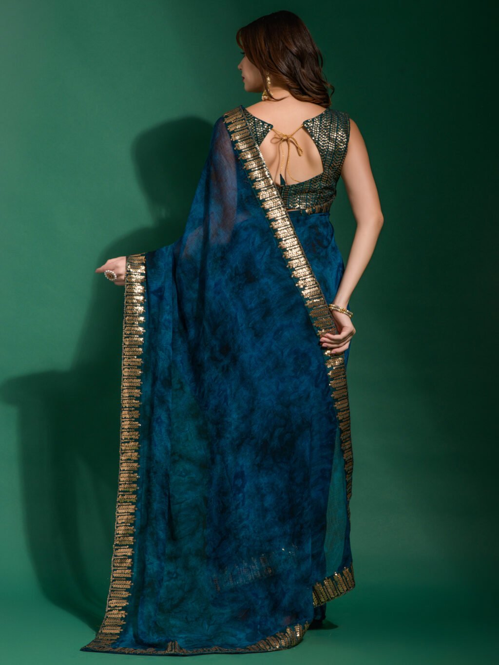 showcasing the beauty and craftsmanship of Silk Saree.