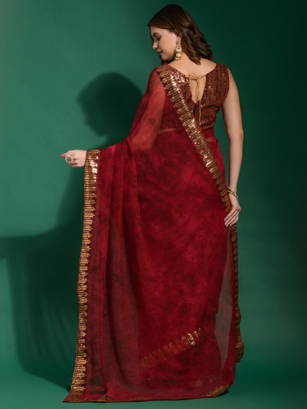 showcasing the beauty and craftsmanship of Festive Saree.