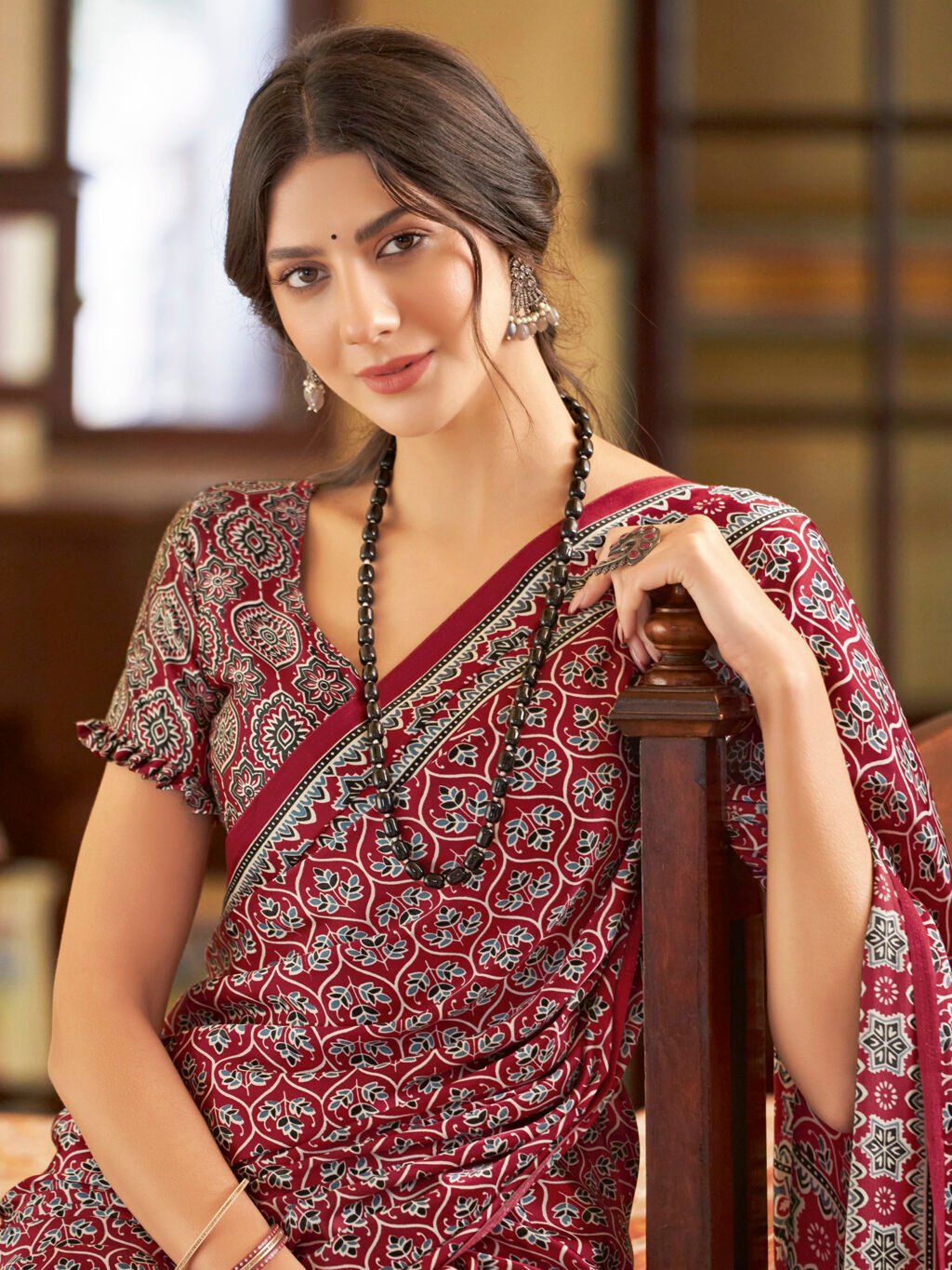 showcasing the beauty and craftsmanship of Traditional Saree.