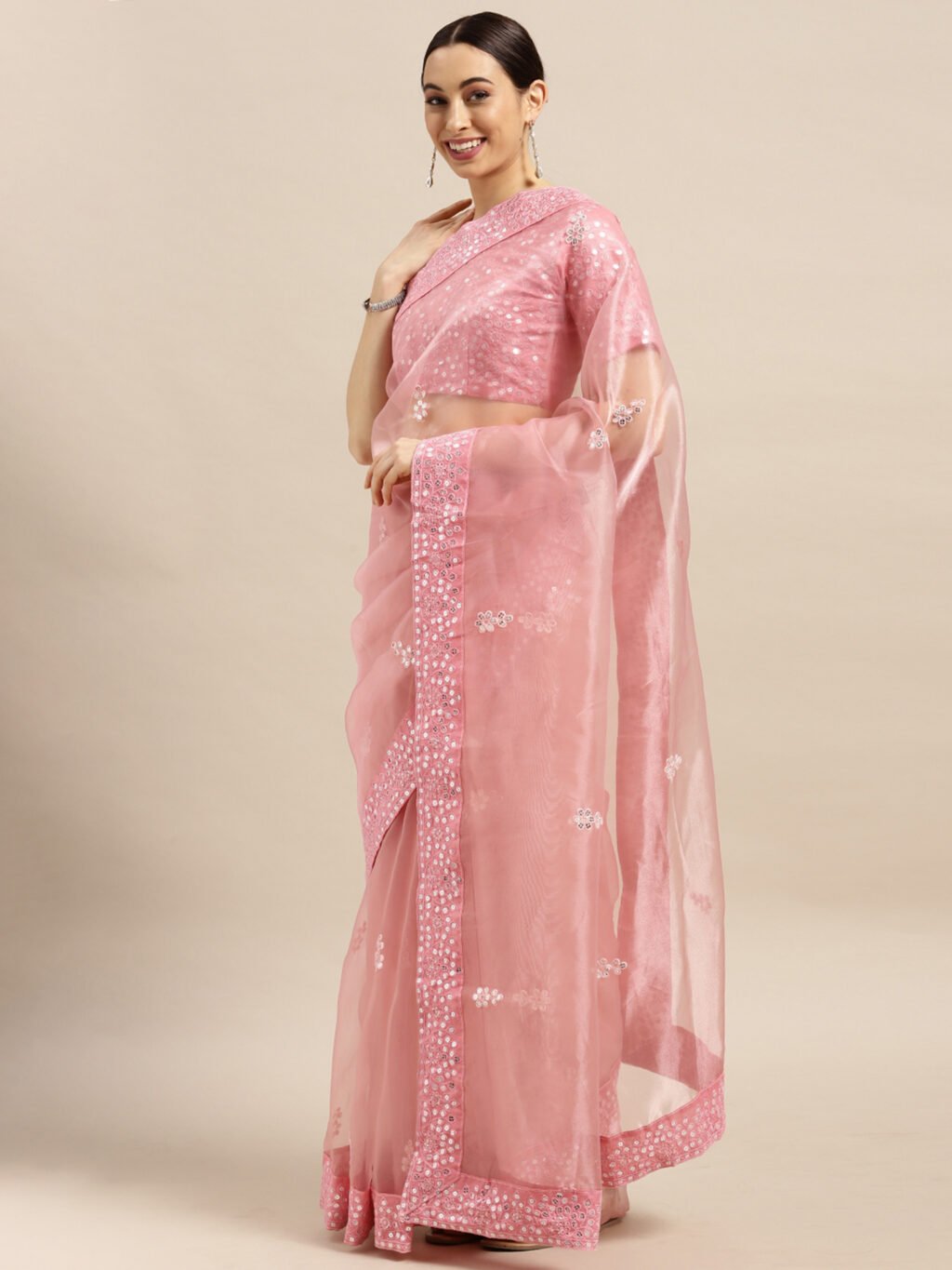 Pink Saree - Image 3