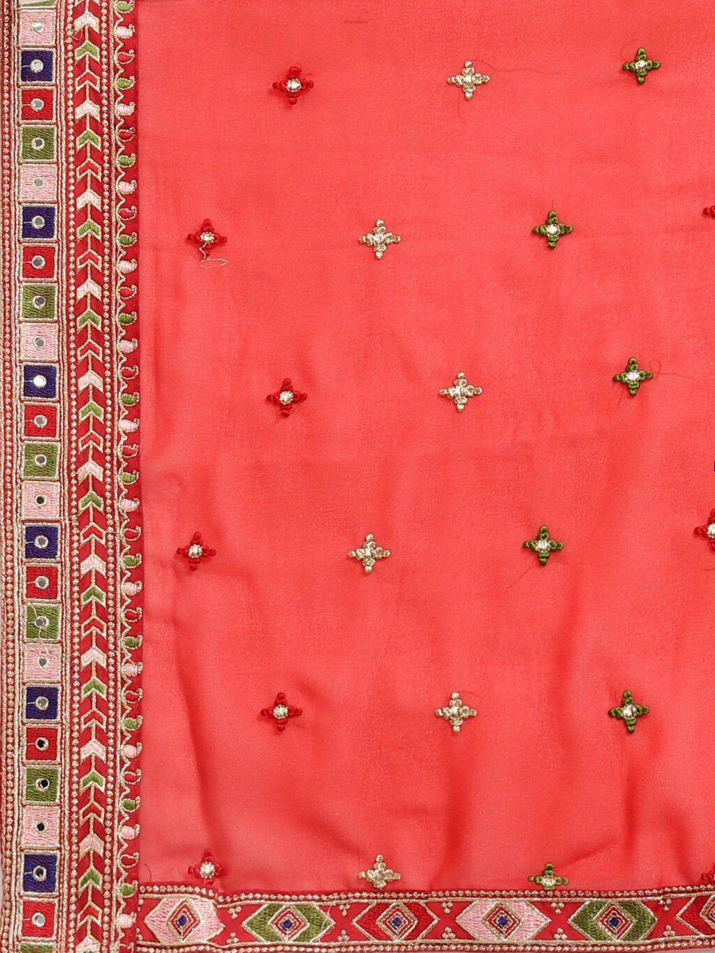 Red Georgette Saree - Image 4