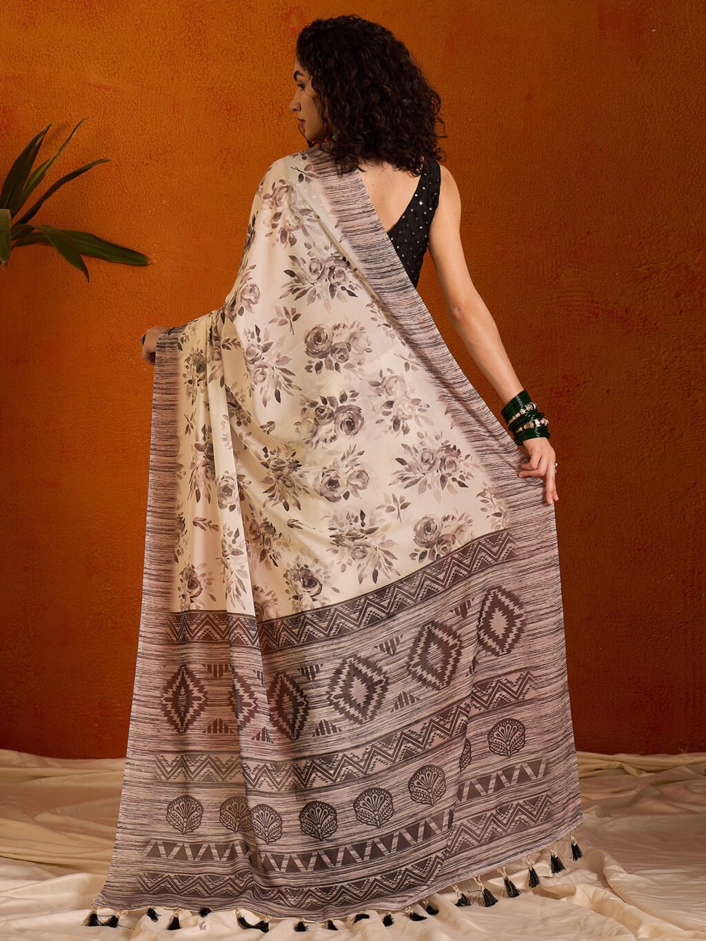 showcasing the beauty and craftsmanship of Party Wear Saree.