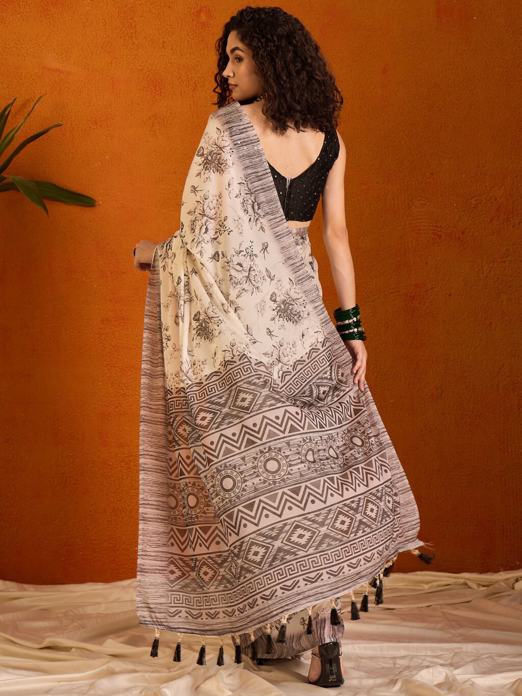 showcasing the beauty and craftsmanship of Traditional Saree.