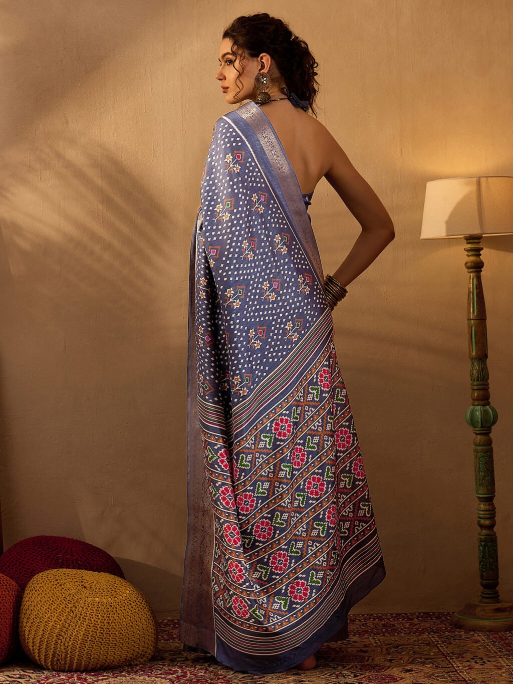 showcasing the beauty and craftsmanship of Traditional Saree.
