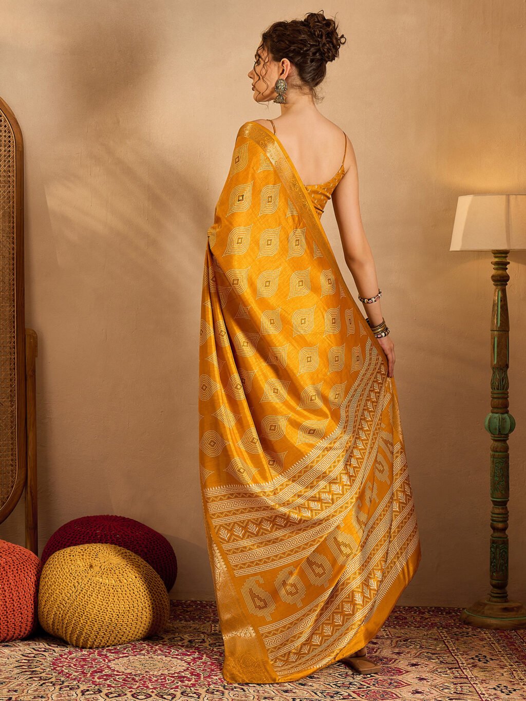 showcasing the beauty and craftsmanship of Party Wear Saree.