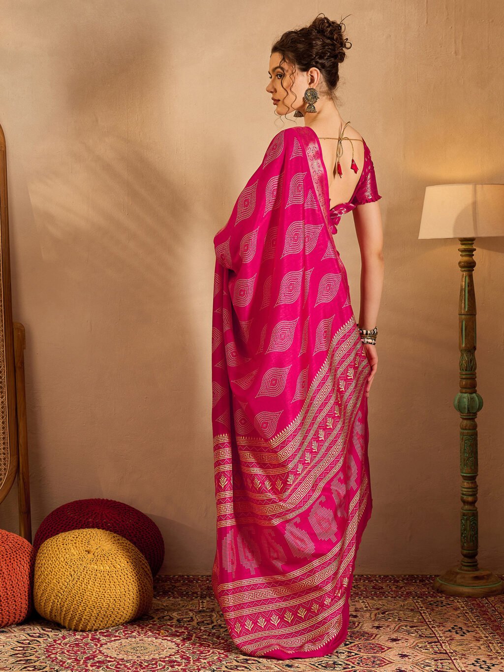 showcasing the beauty and craftsmanship of Designer Saree.