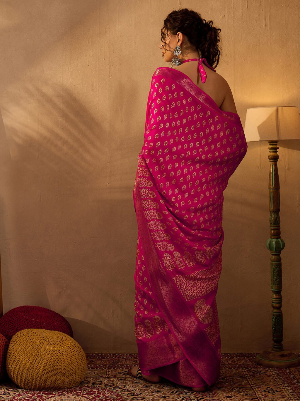 showcasing the beauty and craftsmanship of Traditional Saree.