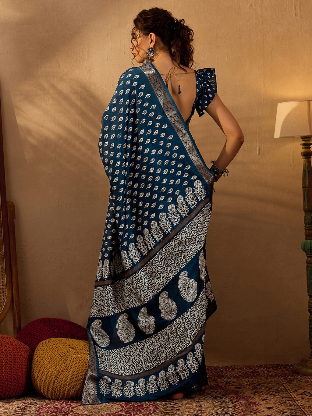 showcasing the beauty and craftsmanship of Traditional Saree.
