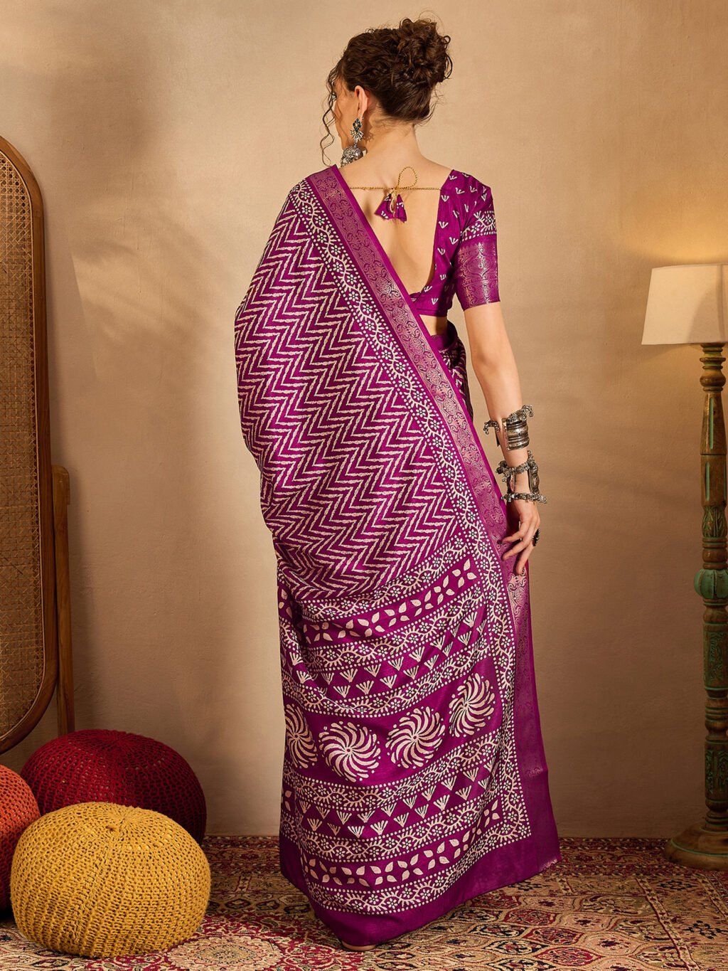 showcasing the beauty and craftsmanship of Traditional Saree.