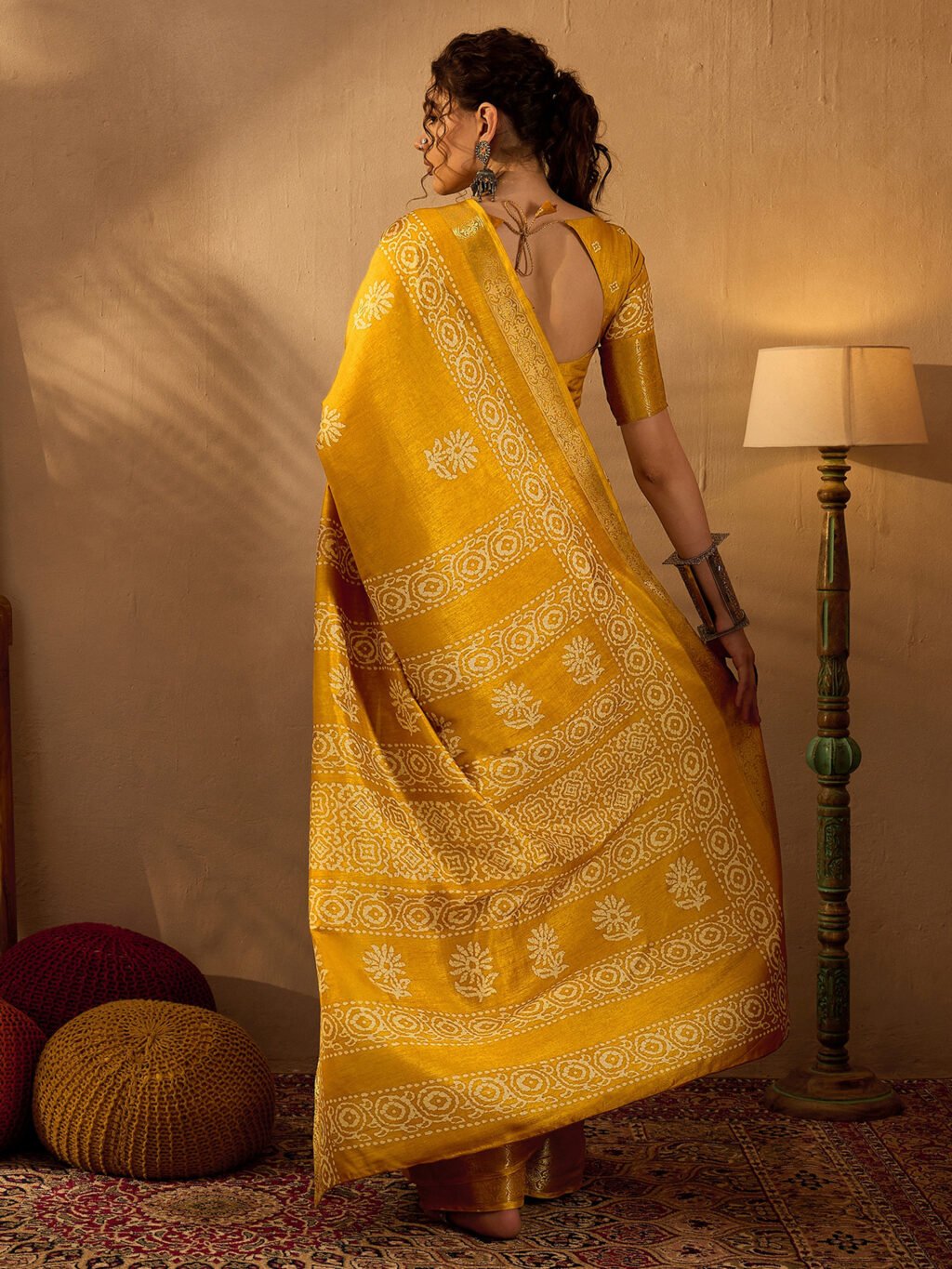 showcasing the beauty and craftsmanship of Party Wear Saree.