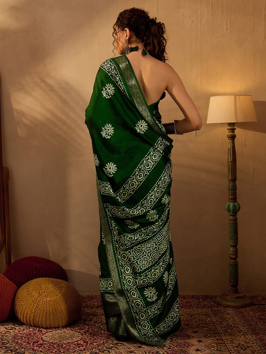 showcasing the beauty and craftsmanship of Party Wear Saree.