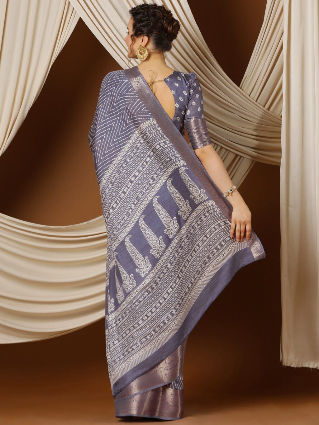 showcasing the beauty and craftsmanship of Party Wear Saree.