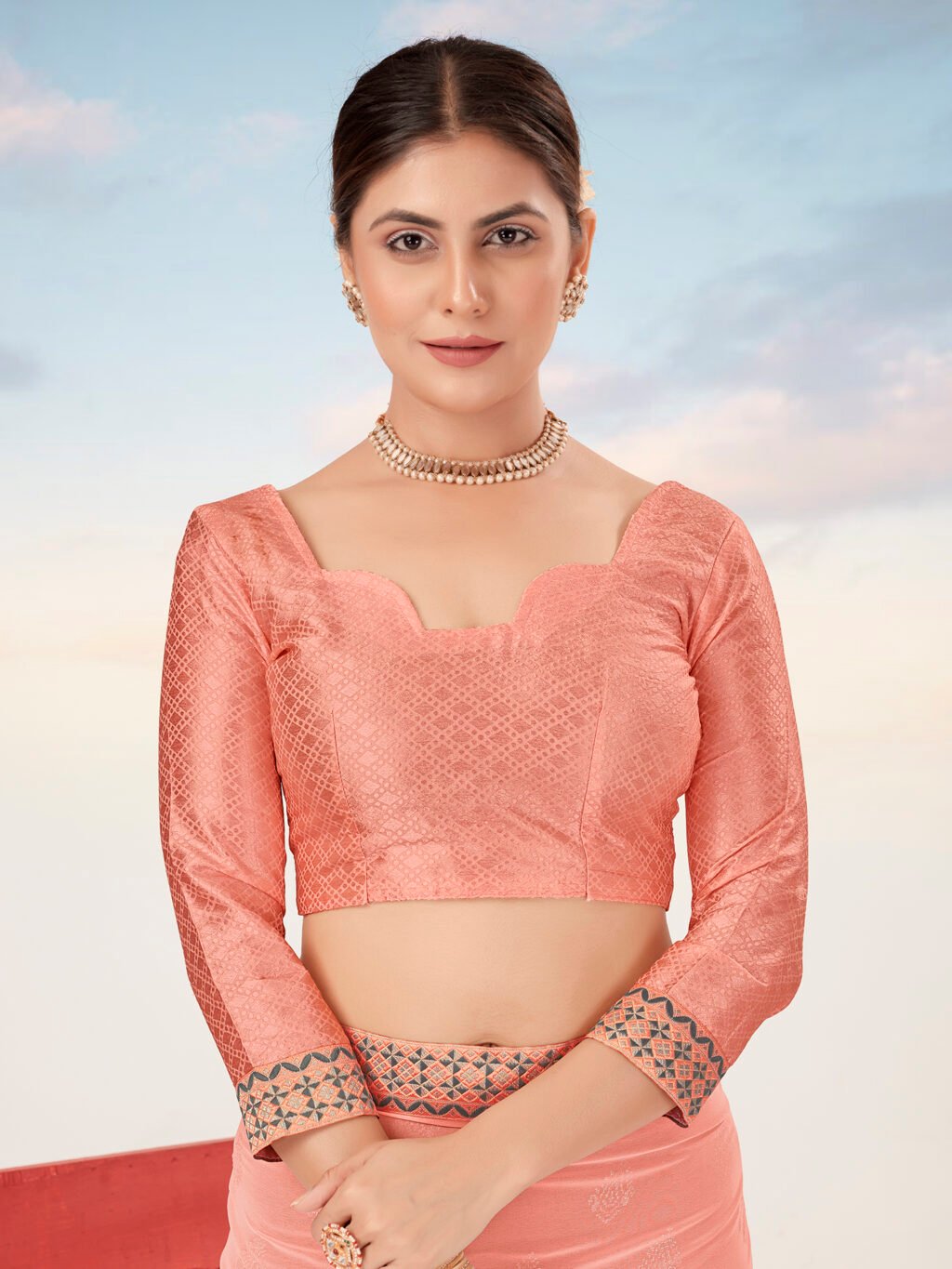 showcasing the beauty and craftsmanship of Silk Saree.