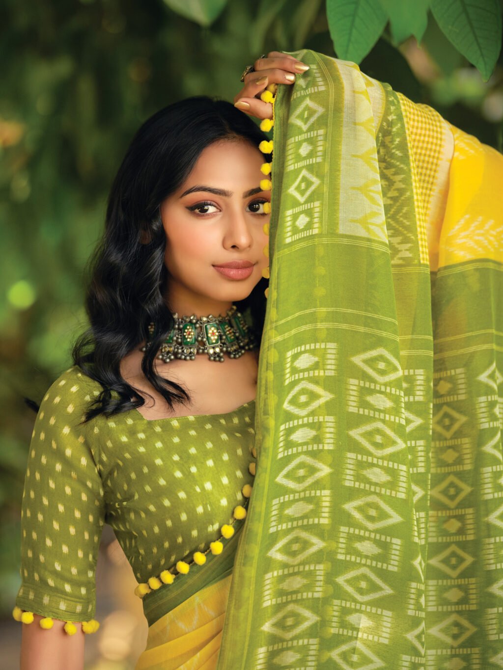 showcasing the beauty and craftsmanship of Traditional Saree.