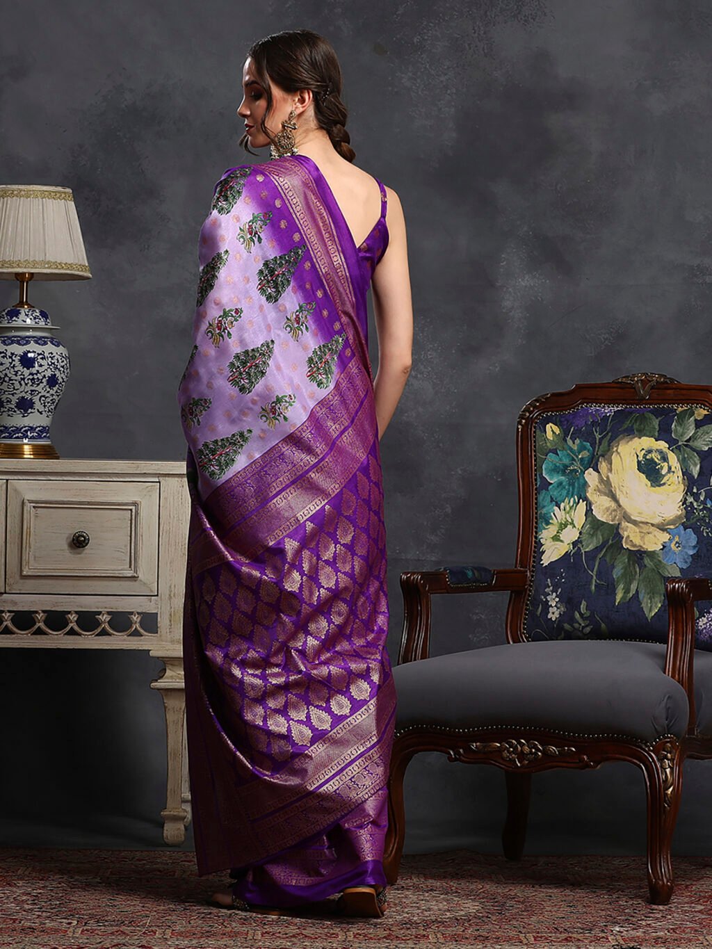 showcasing the beauty and craftsmanship of Traditional Saree.
