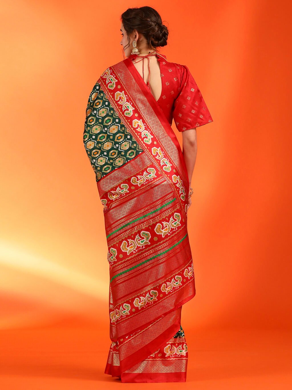 showcasing the beauty and craftsmanship of Designer Saree.