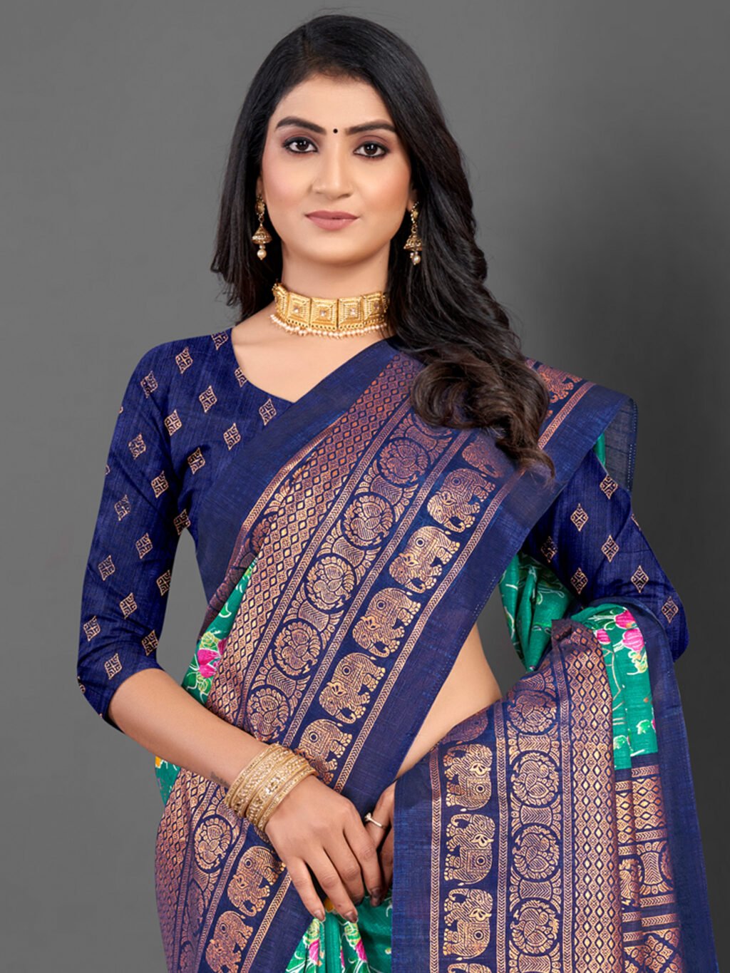 showcasing the beauty and craftsmanship of Traditional Saree.