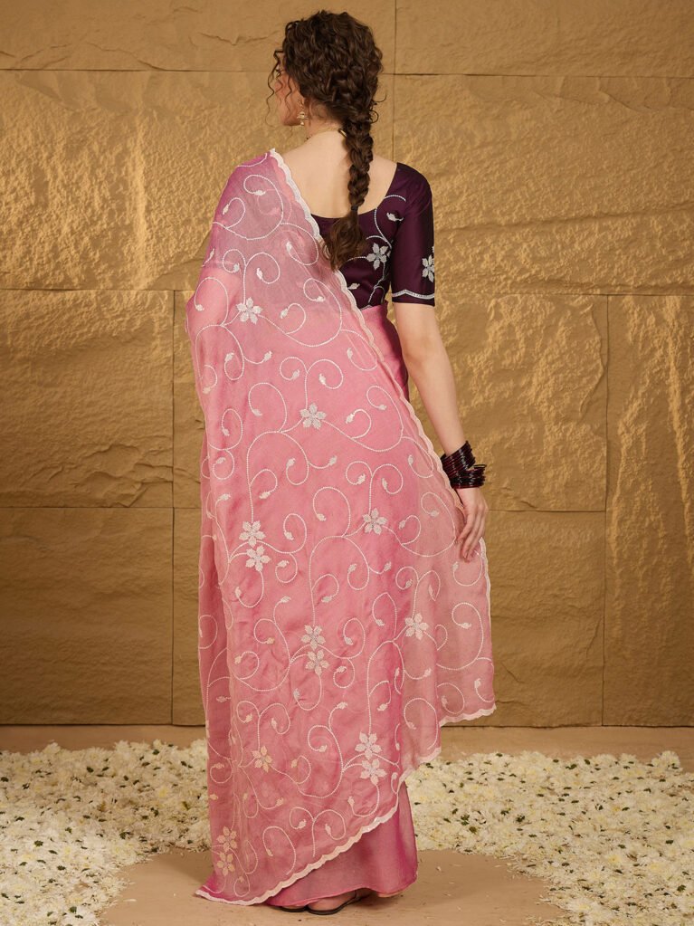 showcasing the beauty and craftsmanship of Designer Saree.