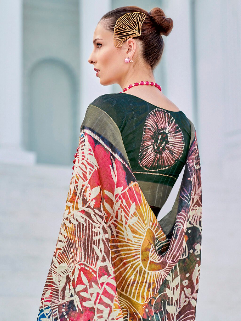showcasing the beauty and craftsmanship of Festive Saree.