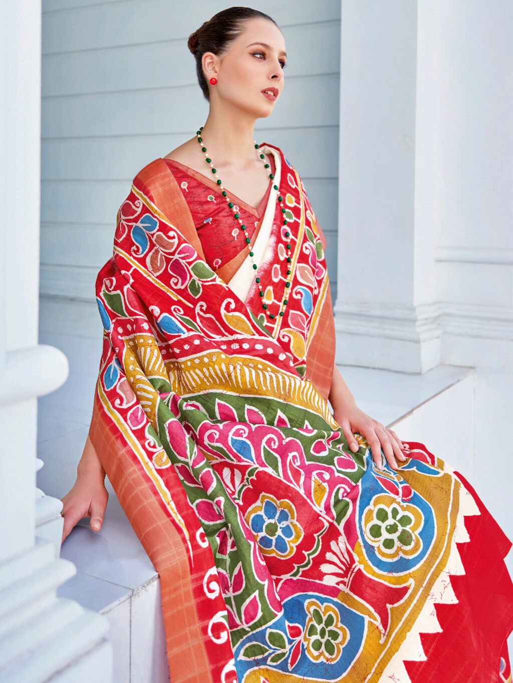 showcasing the beauty and craftsmanship of Party Wear Saree.