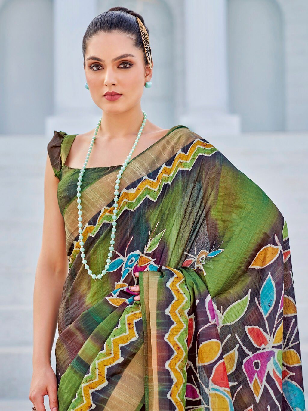 showcasing the beauty and craftsmanship of Festive Saree.