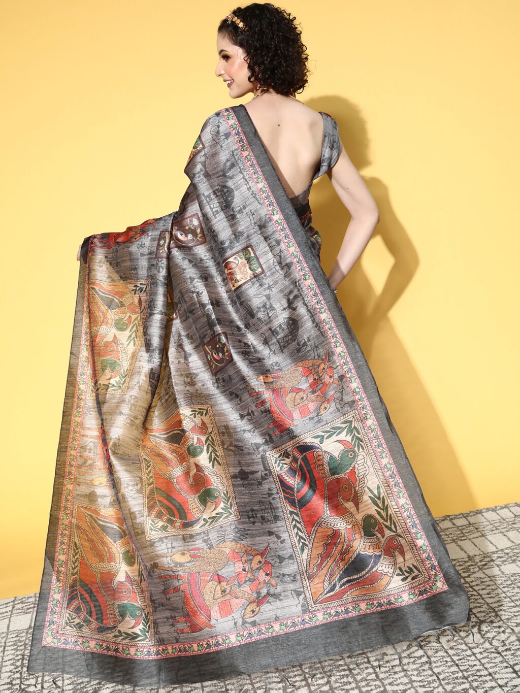 showcasing the beauty and craftsmanship of Designer Saree.