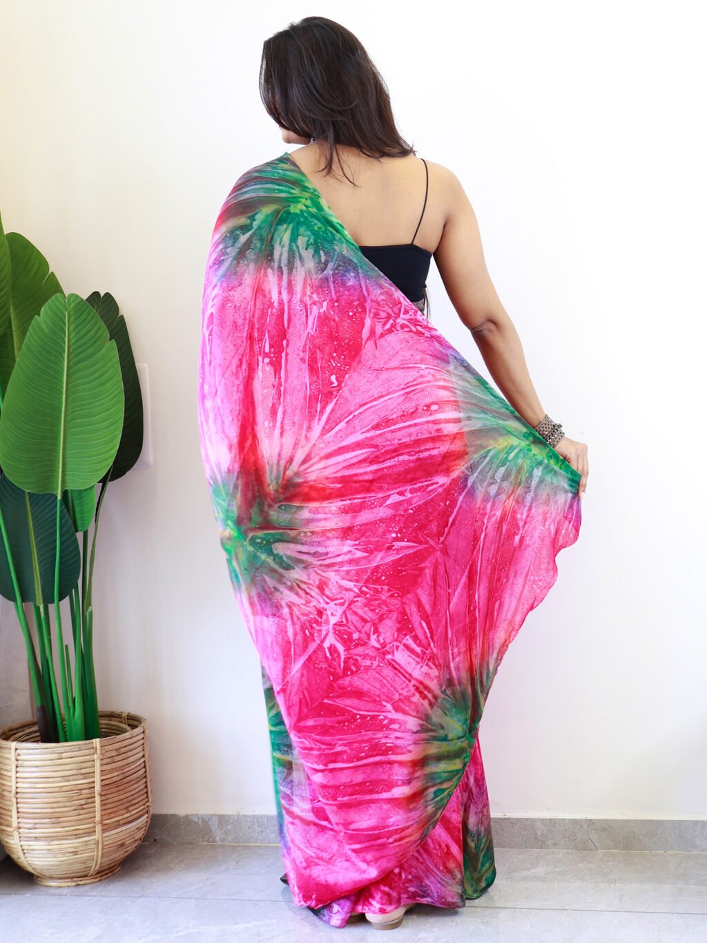 showcasing the beauty and craftsmanship of Silk Saree.