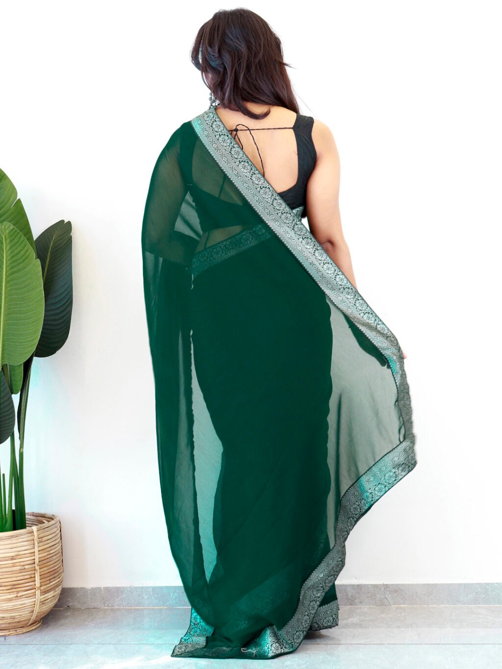 showcasing the beauty and craftsmanship of Silk Saree.