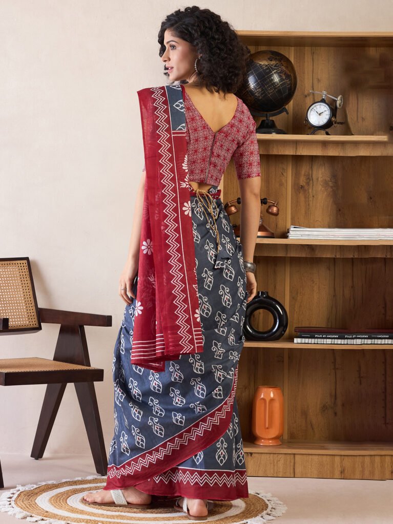 showcasing the beauty and craftsmanship of Traditional Saree.