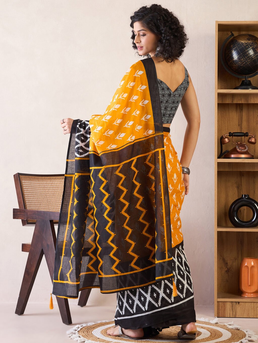 showcasing the beauty and craftsmanship of Party Wear Saree.