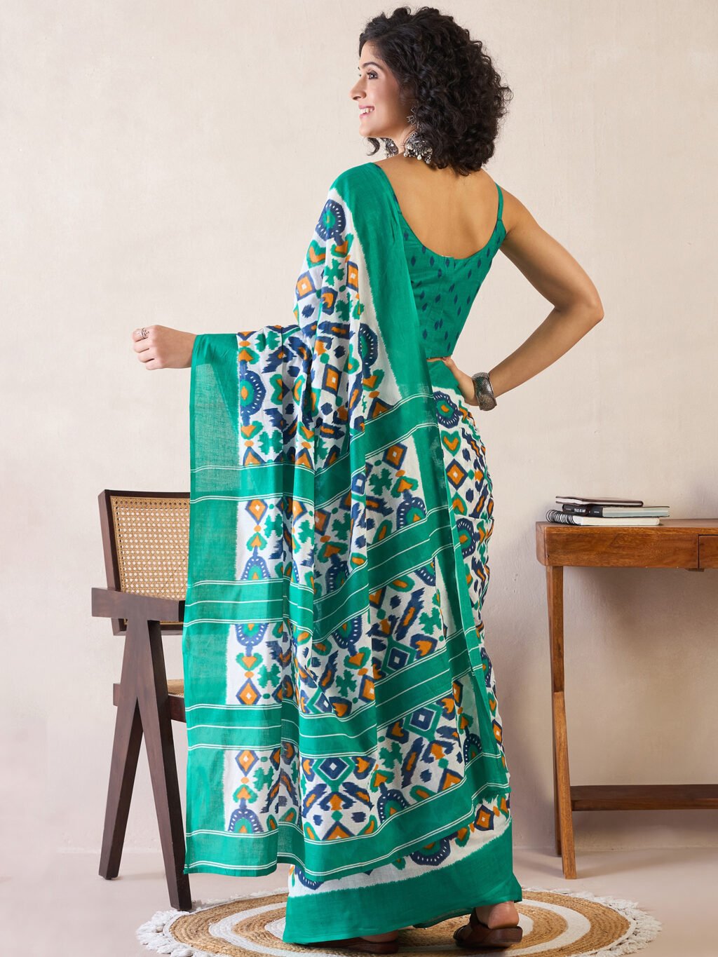 showcasing the beauty and craftsmanship of Designer Saree.