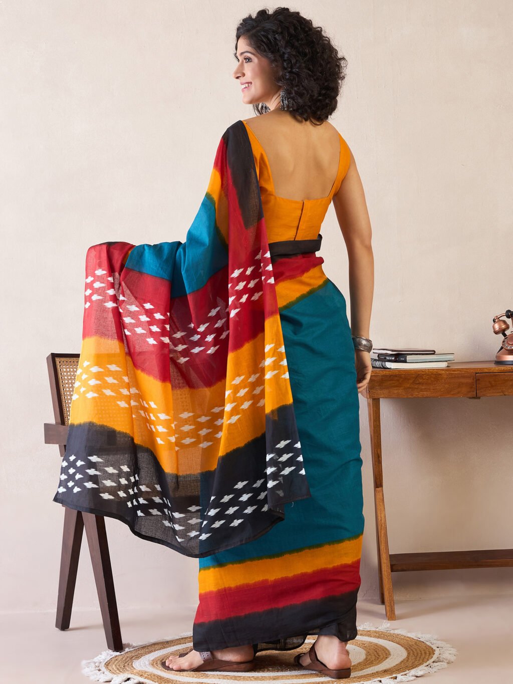 showcasing the beauty and craftsmanship of Party Wear Saree.